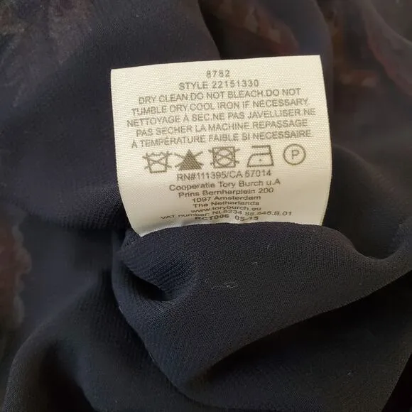 TORY BURCH | PAISLEY MULTICOLORED PLEATED 100% SILK MINI SKIRT WOMEN'S SIZE 4
