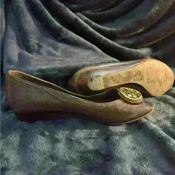 Tory Burch Peep Toe Wedge