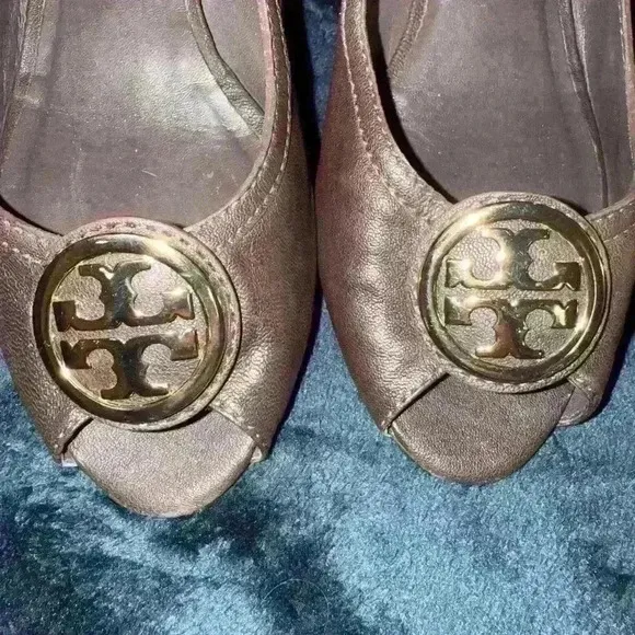 Tory Burch Peep Toe Wedge