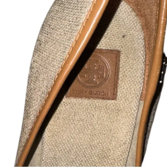 Tory Burch Peep Toe Wedges
