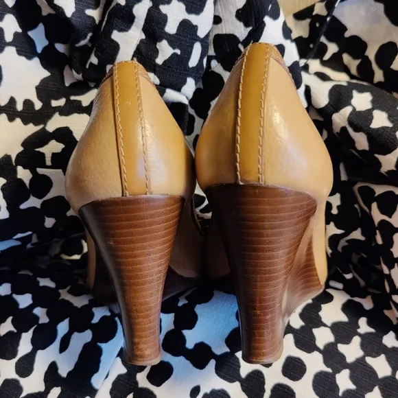 Tory Burch Selma Peep Toe Wedges