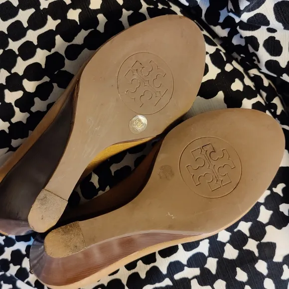 Tory Burch Selma Peep Toe Wedges