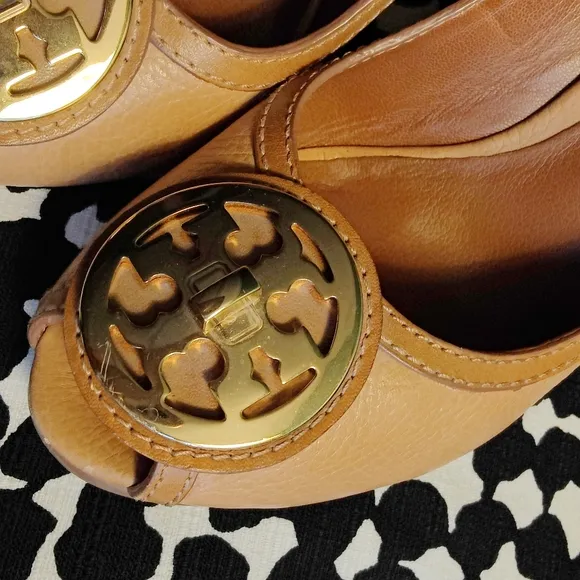 Tory Burch Selma Peep Toe Wedges