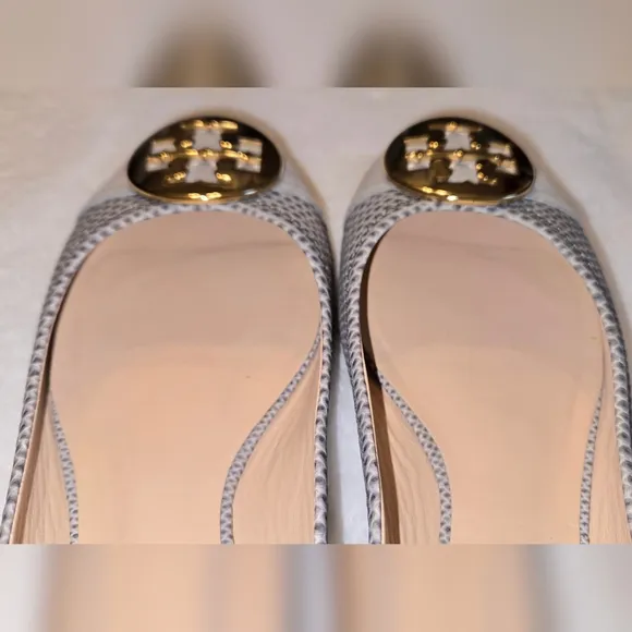 Tory Burch Serena 2 Ballet Flat Karung Montilla Snakeskin Print Size 8M