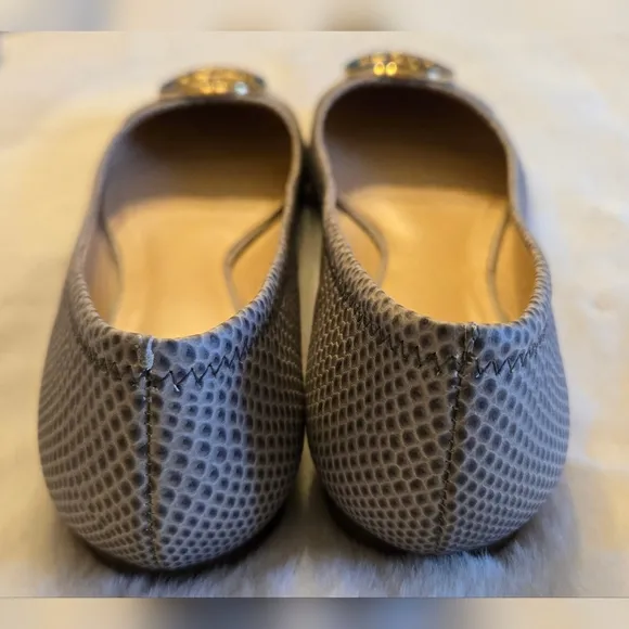 Tory Burch Serena 2 Ballet Flat Karung Montilla Snakeskin Print Size 8M