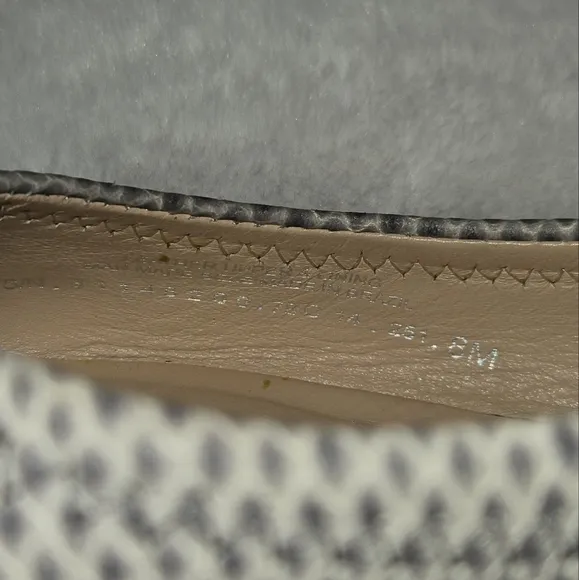 Tory Burch Serena 2 Ballet Flat Karung Montilla Snakeskin Print Size 8M