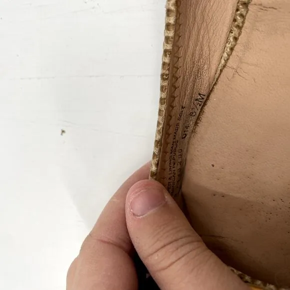 Tory Burch Tan Round Toe Ballet Flats