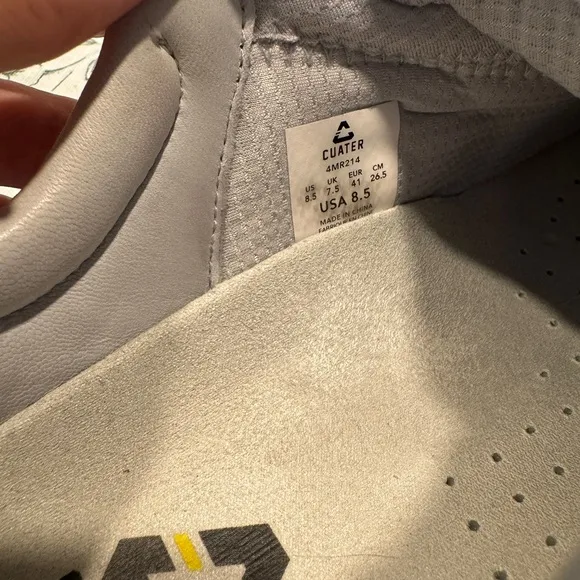 Travis Mathew White Leather Golf Shoes
