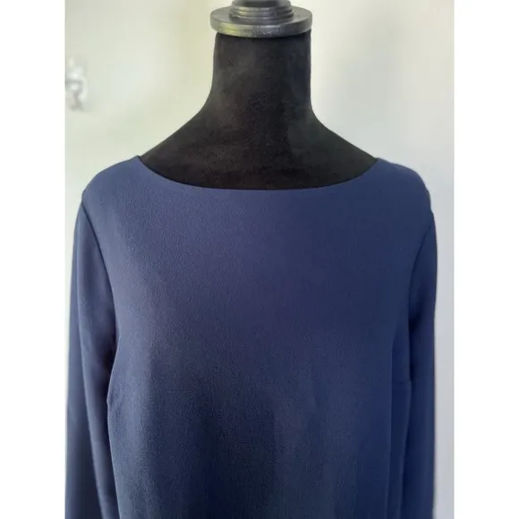 Trina Turk Lavaliere Womens Navy Blue Shift Dress Formal Size 6 NWT