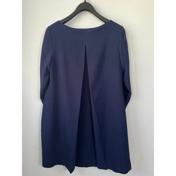 Trina Turk Lavaliere Womens Navy Blue Shift Dress Formal Size 6 NWT