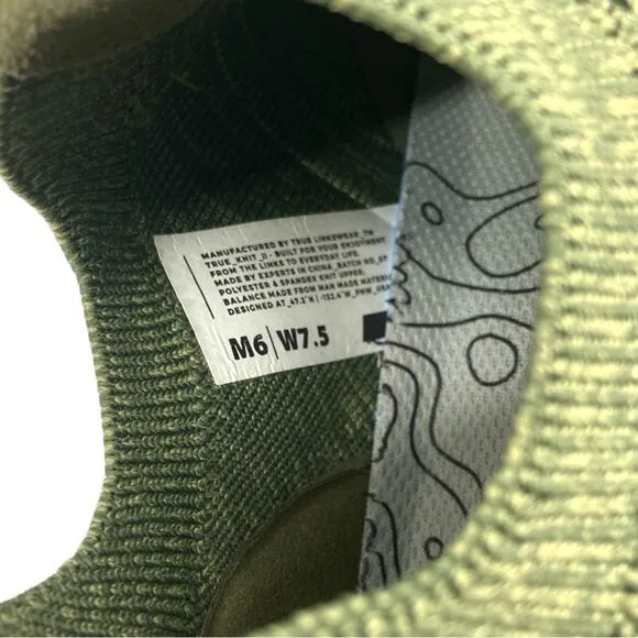TRUE linkswear All Day Knit II Lightweight Golf Shoes  Green Moss Womens 7.5