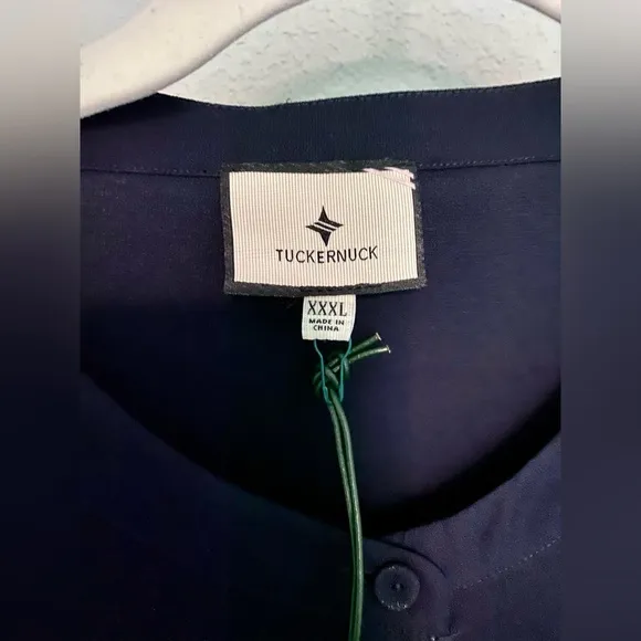 Tuckernuck Navy Crepe Royal Shirt Dress NWT • Has Pockets XXXL