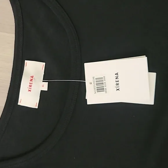 Tuckernuck Xirena NWT Black Wiley Long Sleeve Jersey Maxi Dress Size XL Cotton