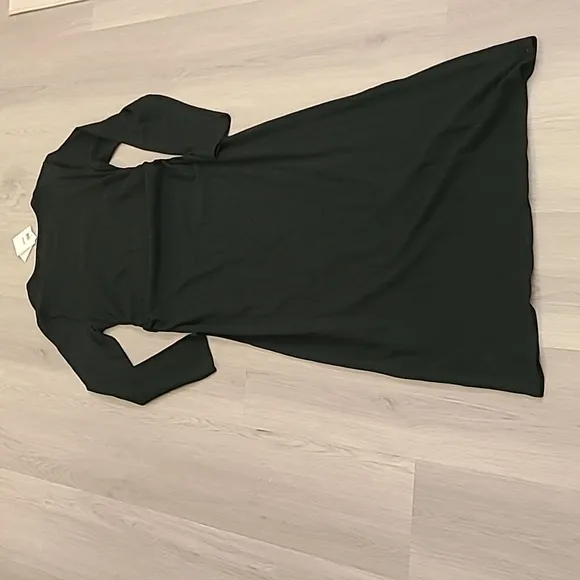 Tuckernuck Xirena NWT Black Wiley Long Sleeve Jersey Maxi Dress Size XL Cotton