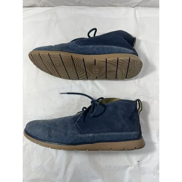 UGG Freamon 1016743 Blue Lace Up Ankle Chukka Boots Mens Size 10