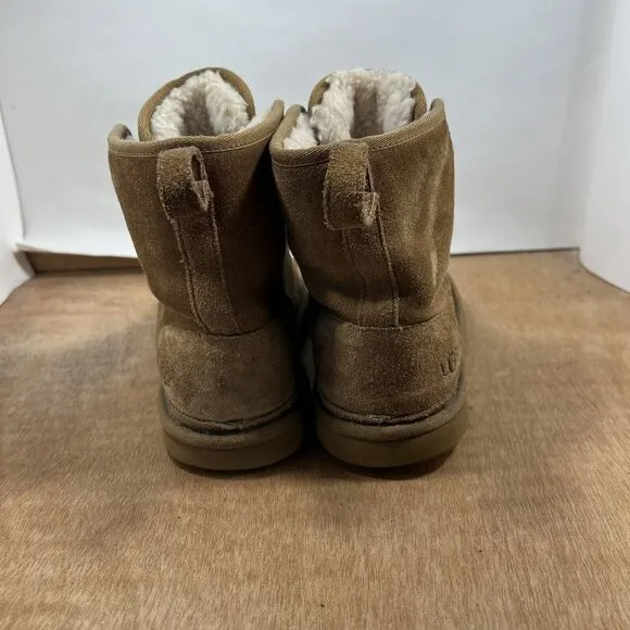 Ugg Harkley Men's Size 8 Shearling Ankle Boots Chukka Chestnut Tan 1016472