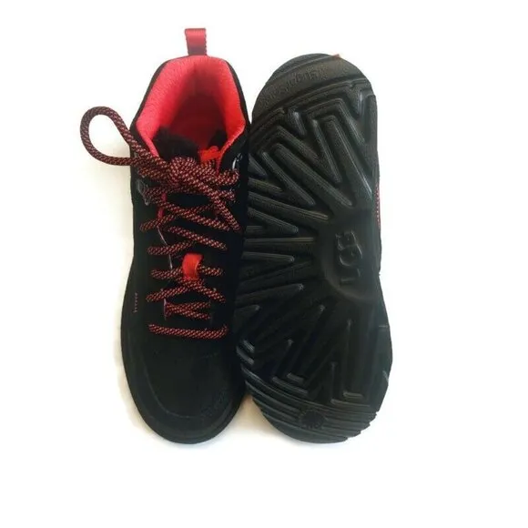 UGG Highland Hi Heritage Lace Up Sneaker Boots Kids Size 3 Black 1134550K