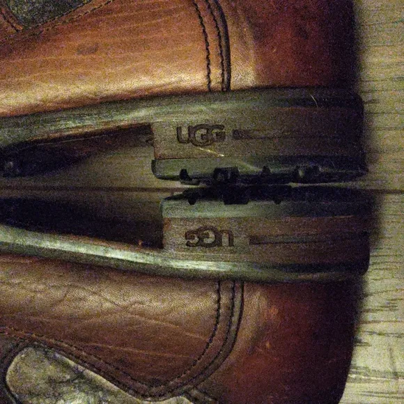 UGG Italian Collection &quot;Calvina&quot; Leather Combat/Moto Boots