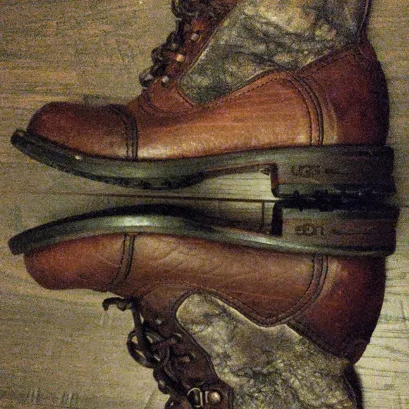 UGG Italian Collection &quot;Calvina&quot; Leather Combat/Moto Boots