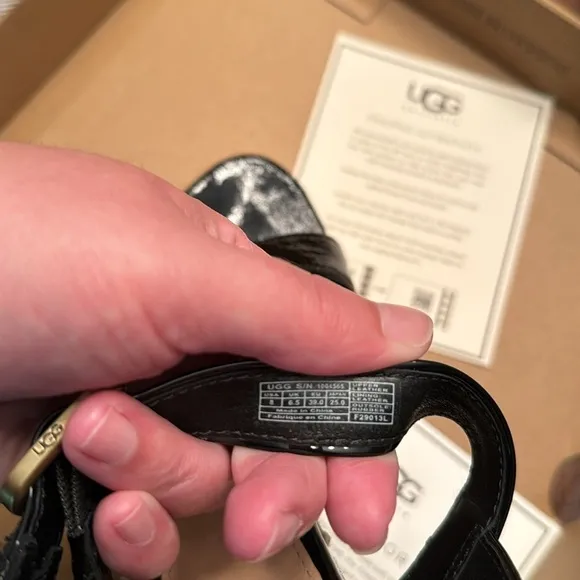 UGG Jackilyn Black Patent leather wedges