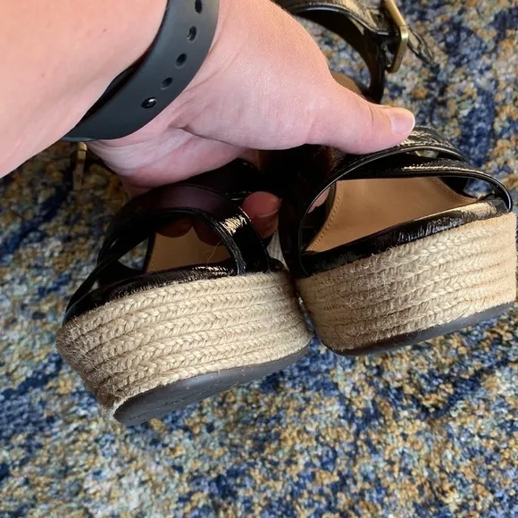 UGG Jackilyn Black Patent leather wedges