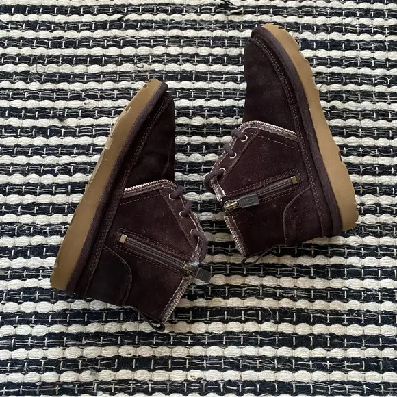 🌿UGG Neumel Zip Lace Up Brown Boots