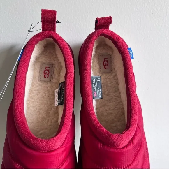 UGG NEW Tasman LTA Men's Red 3M Thinsulate Slipper Shoe Size 9 #024