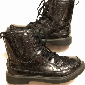UGG Robley glitter lace up black boots