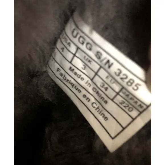 Ugg sophy size 4 black boots