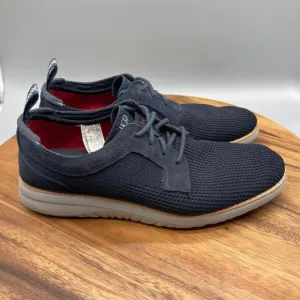 UGG Union Derby Shoes Mens Size 9 Navy Blue Oxford Hyperweave Knit Treadlite