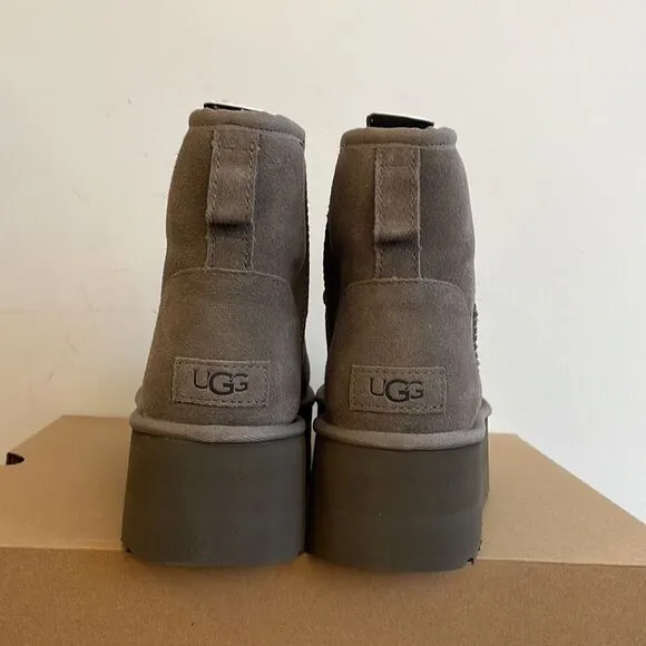 UGG Classic Mini Platform Smoke Plume Women Size 10
