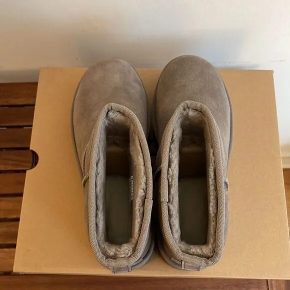UGG Classic Mini Platform Smoke Plume Women Size 10