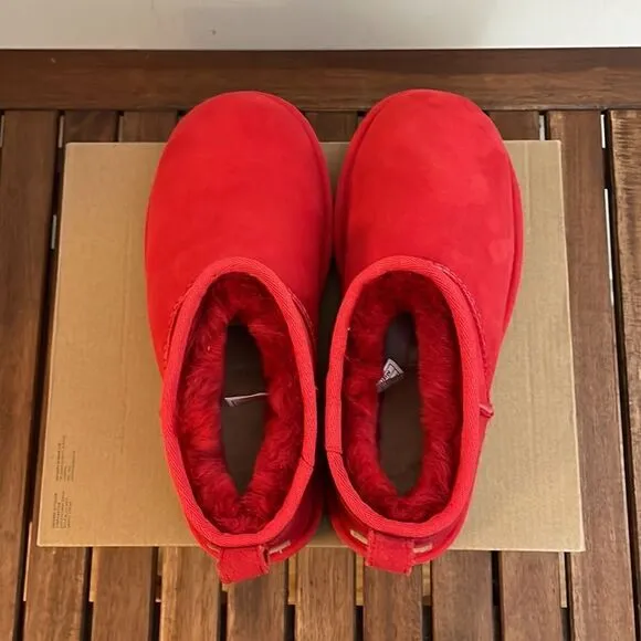 UGG Classic Ultra Mini Booties Red US Women Size 6/UK 4/EU 37(Box without lid)