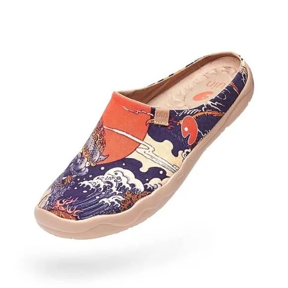 UIN Men's Slipper Comfort Mules Walking Casual Travel Shoes (Creature Slipper)