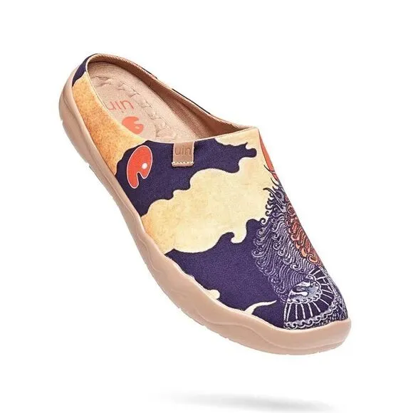 UIN Men's Slipper Comfort Mules Walking Casual Travel Shoes (Creature Slipper)