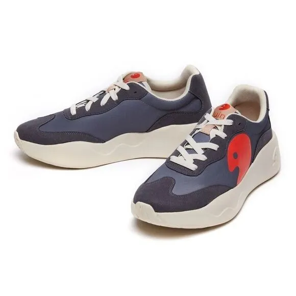 UIN Men's Sneakers Lightweight Walking Comfy Shoes (DIM GRAY SAN SEBASTIAN I)