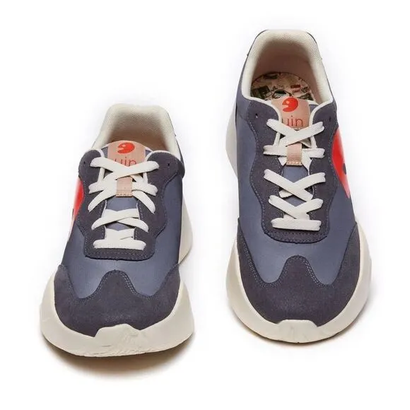 UIN Men's Sneakers Lightweight Walking Comfy Shoes (DIM GRAY SAN SEBASTIAN I)