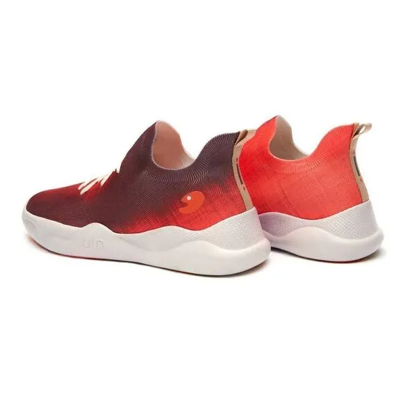 UIN Women's Sneakers Lightweight Walking Comfy Shoes (Lava Red Mijas I )