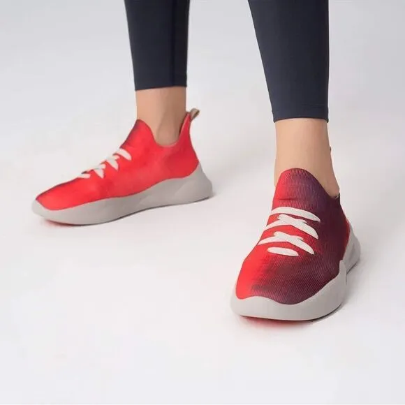 UIN Women's Sneakers Lightweight Walking Comfy Shoes (Lava Red Mijas I )