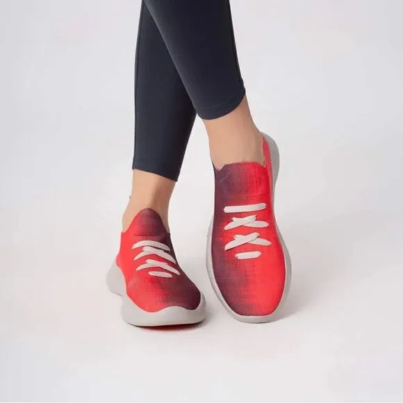 UIN Women's Sneakers Lightweight Walking Comfy Shoes (Lava Red Mijas I )
