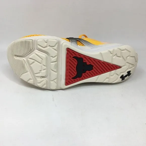 Under Armour Project Rock 4 Heritage Training Shoes, Size 7 - Golden Men's