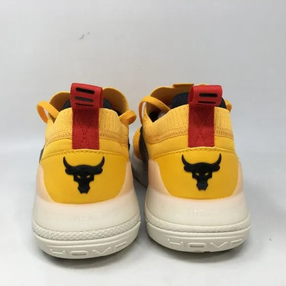 Under Armour Project Rock 4 Heritage Training Shoes, Size 7 - Golden Men's