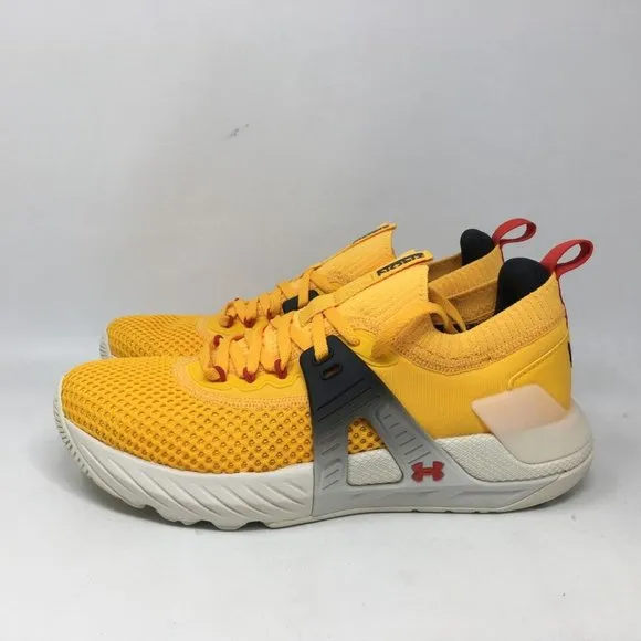 Under Armour Project Rock 4 Heritage Training Shoes, Size 7 - Golden Men's