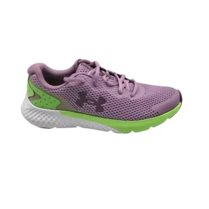 Under Armour Youth Running Shoes 5.5Y Purple Neon Green Mesh Sneakers