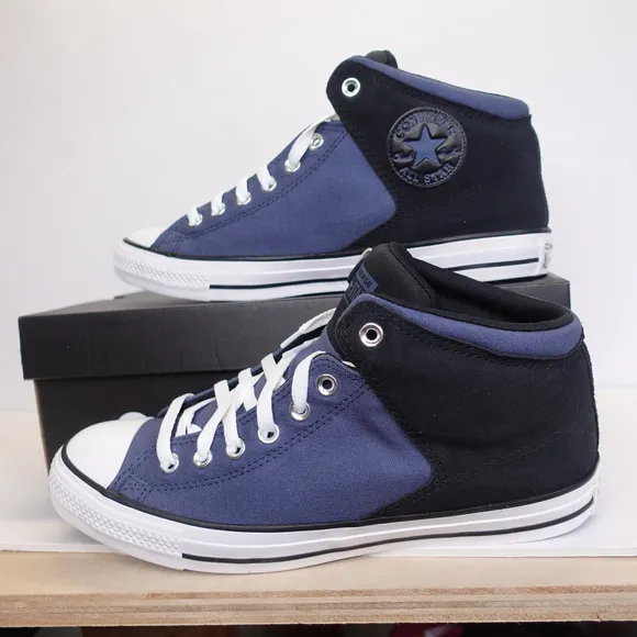 Unisex Converse All Star High Top Sneakers Size 10.5 12.5 Blue/Black NEW