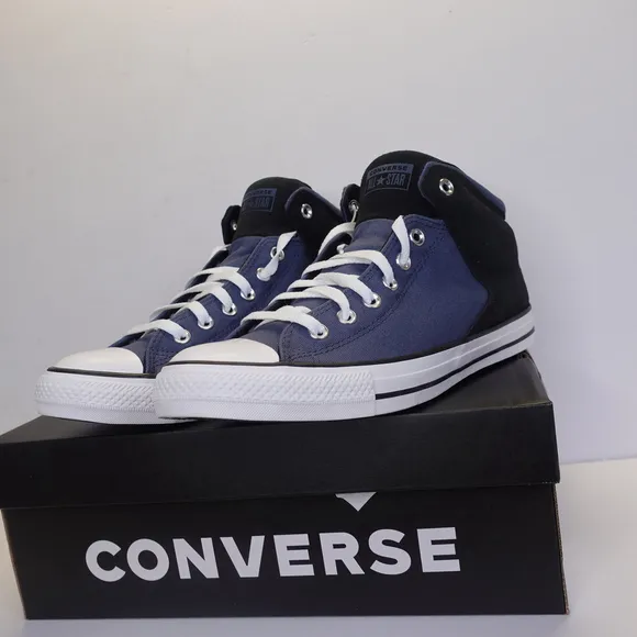 Unisex Converse All Star High Top Sneakers Size 10.5 12.5 Blue/Black NEW