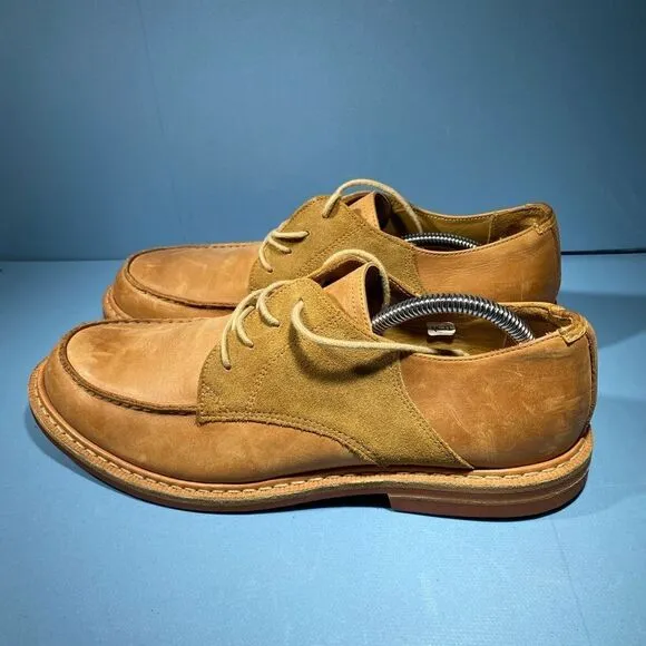 US 11 OXENDON HANDCRAFTED GOODYEAR WELTED J SHOES DAINITE SOLES SADDLE OXFORD