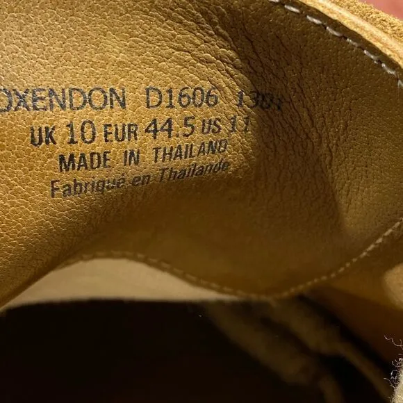 US 11 OXENDON HANDCRAFTED GOODYEAR WELTED J SHOES DAINITE SOLES SADDLE OXFORD