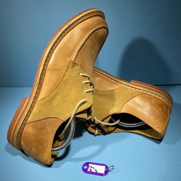 US 11 OXENDON HANDCRAFTED GOODYEAR WELTED J SHOES DAINITE SOLES SADDLE OXFORD