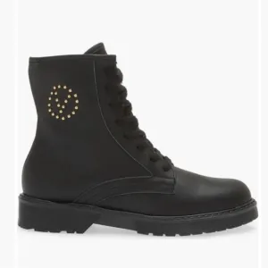 Valentino by Mario Valentino Marti Leather Combat Boots